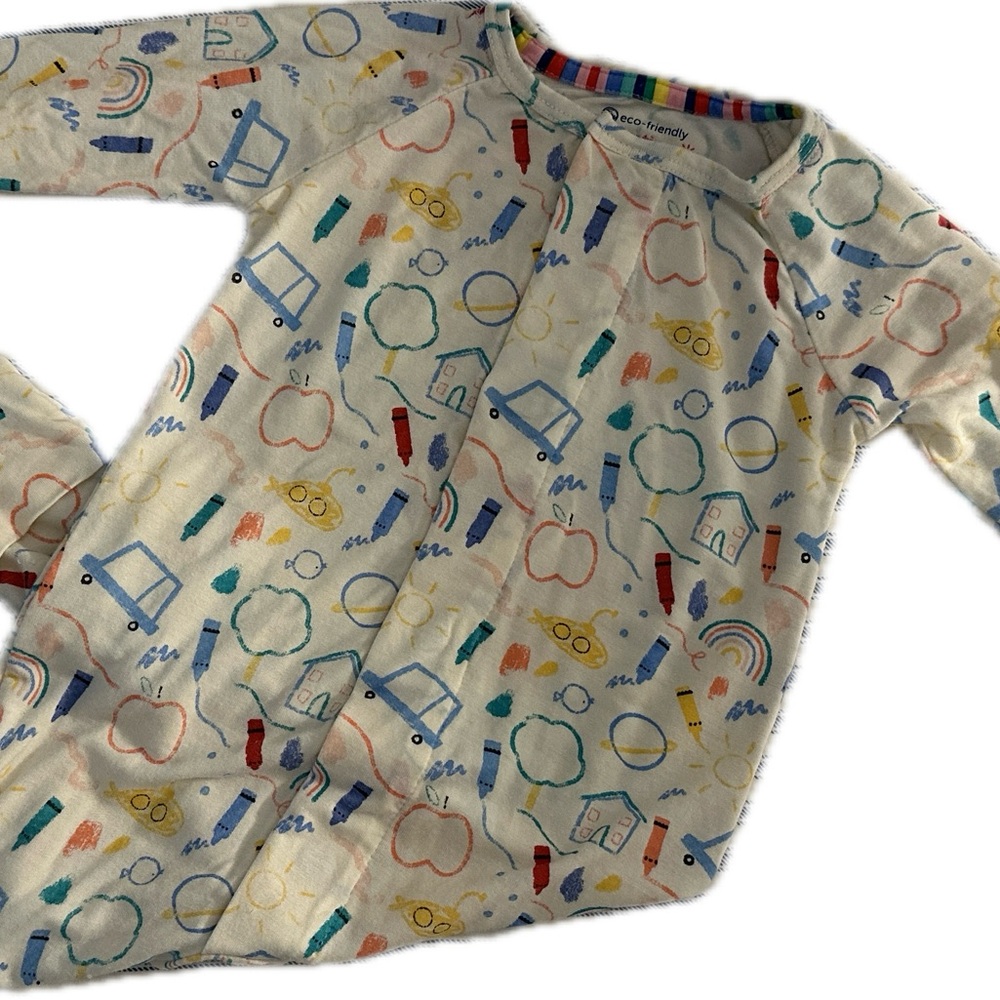 Magnetic Me Convertible Cover All Colorful Patterned Kids One Piece - 3-6 Months